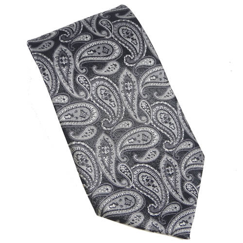 Masonic Paisley Tie, Black 2252