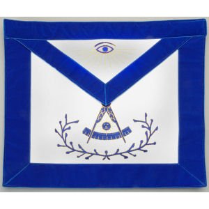 Machine Embroidered Past Master Apron 310