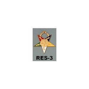 O.E.S. Officer Collar Jewel RES-3 Assoc. Patron